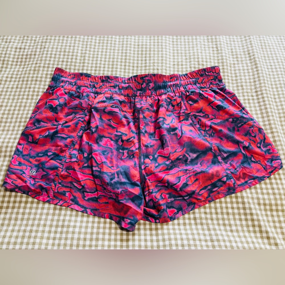 lululemon athletica Red and Blue Athletic Shorts